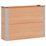 vidaXL Jardinière surélevée Marron 100 x 30 x 72 cm WPC et Aluminium