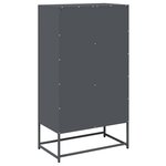 vidaXL Buffet haut anthracite 68x39x123 cm acier