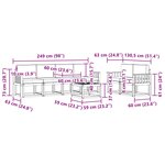vidaXL Ensemble de canapés d'extérieur 7 pc Blanc et Beige