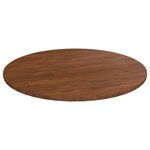 vidaXL Dessus de table rond Marron foncé Ø70x1 5cm Chêne massif traité