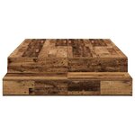 vidaXL Cadre de lit avec rangement avec tiroir Bois Ancien 120 cm