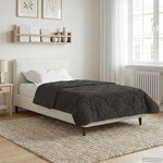 vidaXL Duvet d'été simple Matelassé Anthracite 140 x 220 cm
