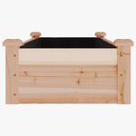 vidaXL Lit surélevé de jardin doublure 120x45x25 cm bois massif sapin