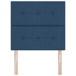 vidaXL Tête de Lit LED avec des lumières à LED Manuel Bleu 90 cm tissu