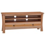 vidaXL Meuble TV 100x30x45 cm Bois d'acajou massif