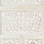 vidaXL Cloison de séparation 4 panneaux Blanc 160x165 cm Bois manguier