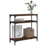 vidaXL Table console chêne marron 75x29x75 cm bois d'ingénierie