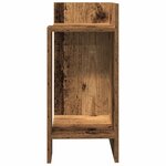 vidaXL Tables d'appoint 2 Pièces avec étagère vieux bois 25 5x27x60 cm