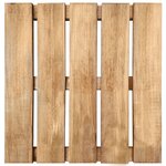 vidaXL Dalles de terrasse 30 Pièces 50x50 cm Bois Marron