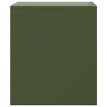 vidaXL Table de chevet vert 34 5x39x44 cm acier