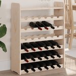 vidaXL Casier à vin et panneau supérieur 67 5x25x87 cm bois pin massif