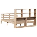 vidaXL Lit bibliothèque sans matelas 160x200 cm bois massif de pin
