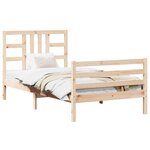 vidaXL Cadre de lit sans matelas 100x200 cm bois massif de pin