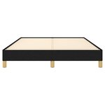 vidaXL Cadre de lit sans matelas noir 140x190 cm tissu