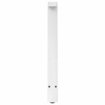 vidaXL Pieds de table à manger en forme de A  2 pièces  blanc  50 x (72-73) cm  acier