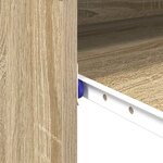 vidaXL Bureau d'ordinateur Chêne Sonoma Bois d'ingénierie Compact