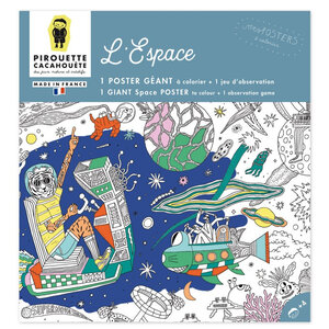 Poster Geant - Coloriage - L'Espace