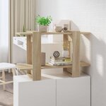 vidaXL Bibliothèque/Séparateur de pièce Chêne sonoma 80x30x51 cm