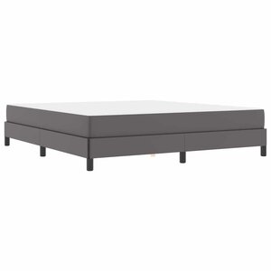 vidaXL Lit avec matelas Gris 180 x 200 cm Faux cuir