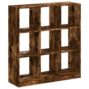 vidaXL Bibliothèque chêne fumé 102x32x108 cm bois d'ingénierie