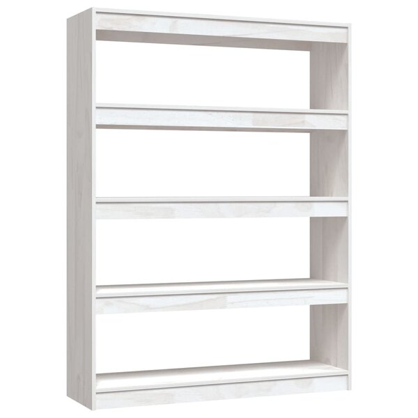 vidaXL Bibliothèque/Séparateur de pièce Blanc 100x30x135 5 cm Pin