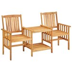 Chaises de jardin avec table à thé et coussins acacia solide 02_0013341