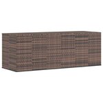 vidaXL Boîte à coussins jardin Résine tressée 291x100 5x104 cm Marron