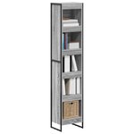 vidaXL Bibliothèque Gris Sonoma 80 x 30 x 155 cm Bois d'ingénierie