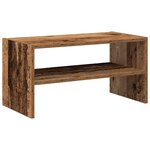 vidaXL Étagère à chaussures empilable vieux bois 60x30x30 5 cm