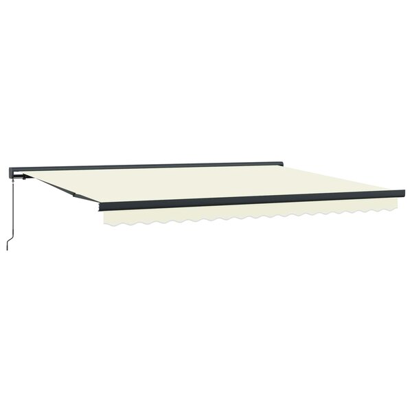 vidaXL Auvent Rétractable Crème et gris 400 × 300 cm