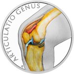 Pièce de monnaie en Argent 1 Dollar g 31.1 (1 oz) Millésime 2025 Human Body KNEE JOINT (PRÉCOMMANDE)