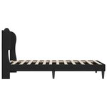 vidaXL Cadre de lit avec tête de lit Noir 80 x 200 cm Velours