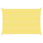 vidaXL Voile d'ombre Jaune et blanc 4 x 6 m 100   polyester Oxford