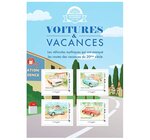 Collector 4 timbres - Voitures et Vacances - Campagne - Lettre Verte