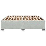 vidaXL Cadre de lit Gris clair 180x200 cm Velours