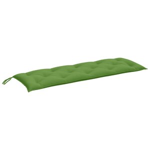 vidaXL Coussin de banc de jardin vert mélangé 150x50x7 cm tissu