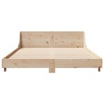 vidaXL Cadre de lit sans matelas 135x190 cm bois de pin massif