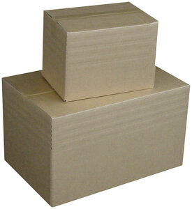 Lot de 10 Cartons ondulés à plier (L)600 x (l)400 x (H)350 mm