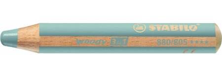 Crayon woody 3 en 1 extra large argent stabilo