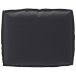 vidaXL Set de coussins de palette 2 Pièces Noir 50 x 50 x 12 cm