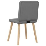 vidaXL Chaises à manger lot de 4 gris foncé tissu