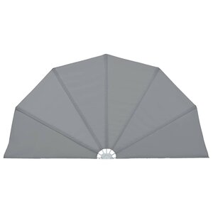vidaXL Auvent latéral pliable de terrasse Gris 200 cm
