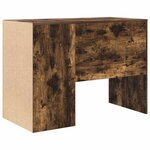 vidaXL Bureau Chêne fumé 102 x 50 x 75 cm Bois d'ingénierie