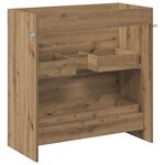 vidaXL Meuble sous lavabo de salle de bain Chêne artisanal