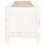 vidaXL Lit surélevé de jardin blanc 119 5x40x39 cm bois de pin massif