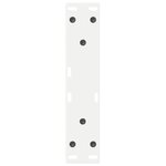 vidaXL Pieds de table basse 2 pièces Blanc 38 x (42-43 3) cm Acier
