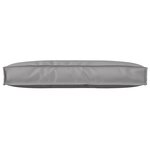 vidaXL Coussin pour dossier de palette Gris 80 x 40 x 12 cm