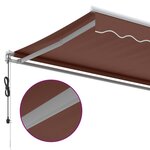 vidaXL Auvent rétractable automatique marron 600x350 cm