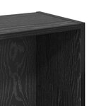 vidaXL Étagère Chêne noir 80 x 24 x 109 cm Bois d'ingénierie