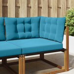 vidaXL Coussin de canapé d'extérieur 3 Pièces Bleu royal Polyester